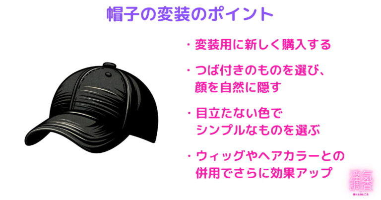 変装やり方|あなただとバレない為のポイントとアイテム解説【元探偵直伝】